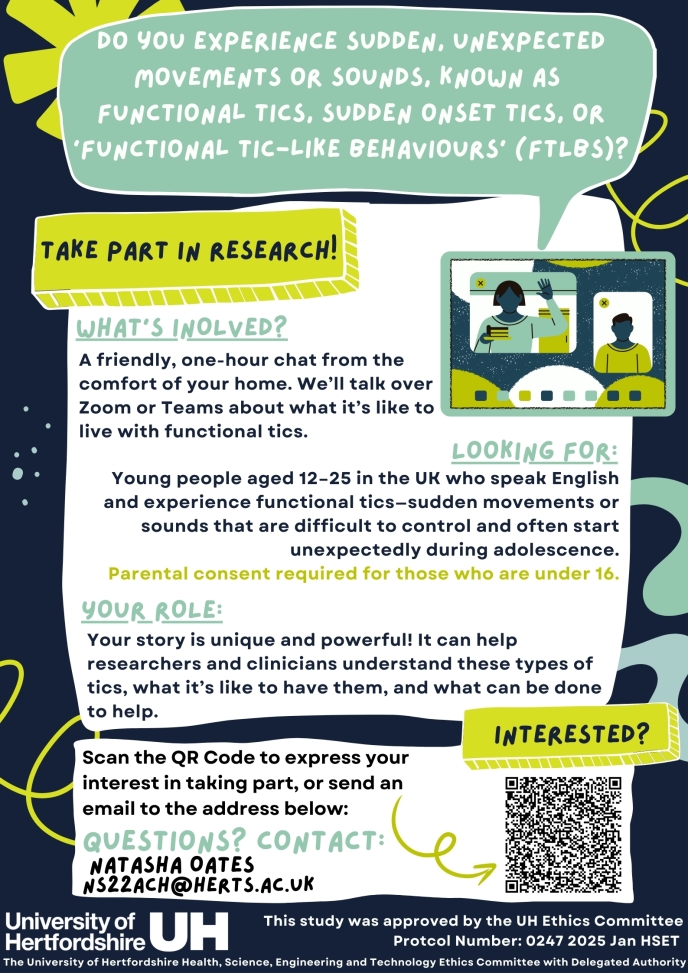 Functional Tic-Like Behaviours: Towards an Understanding of Young Peoples' Experiences