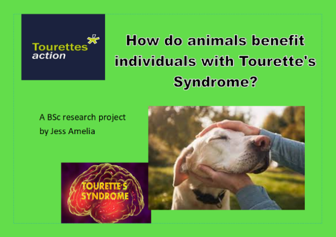 How do animals benefit individuals with Tourette syndrome? 