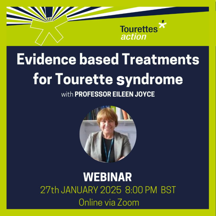 Webinar - Evidence based treatments for Tourette syndrome